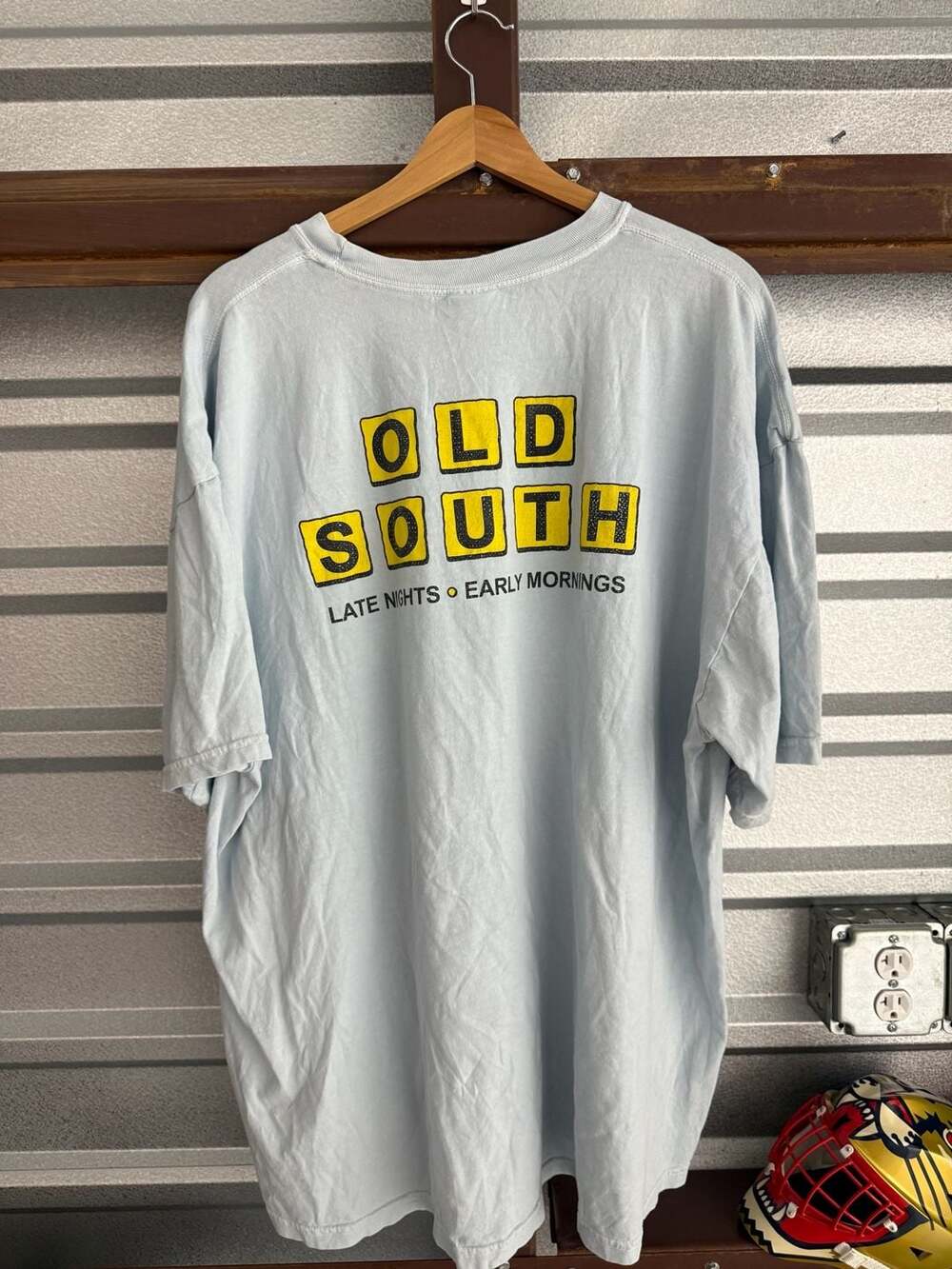 Old South Late Nights Early Mornings Pocket T-Shirt Light Blue 3XL